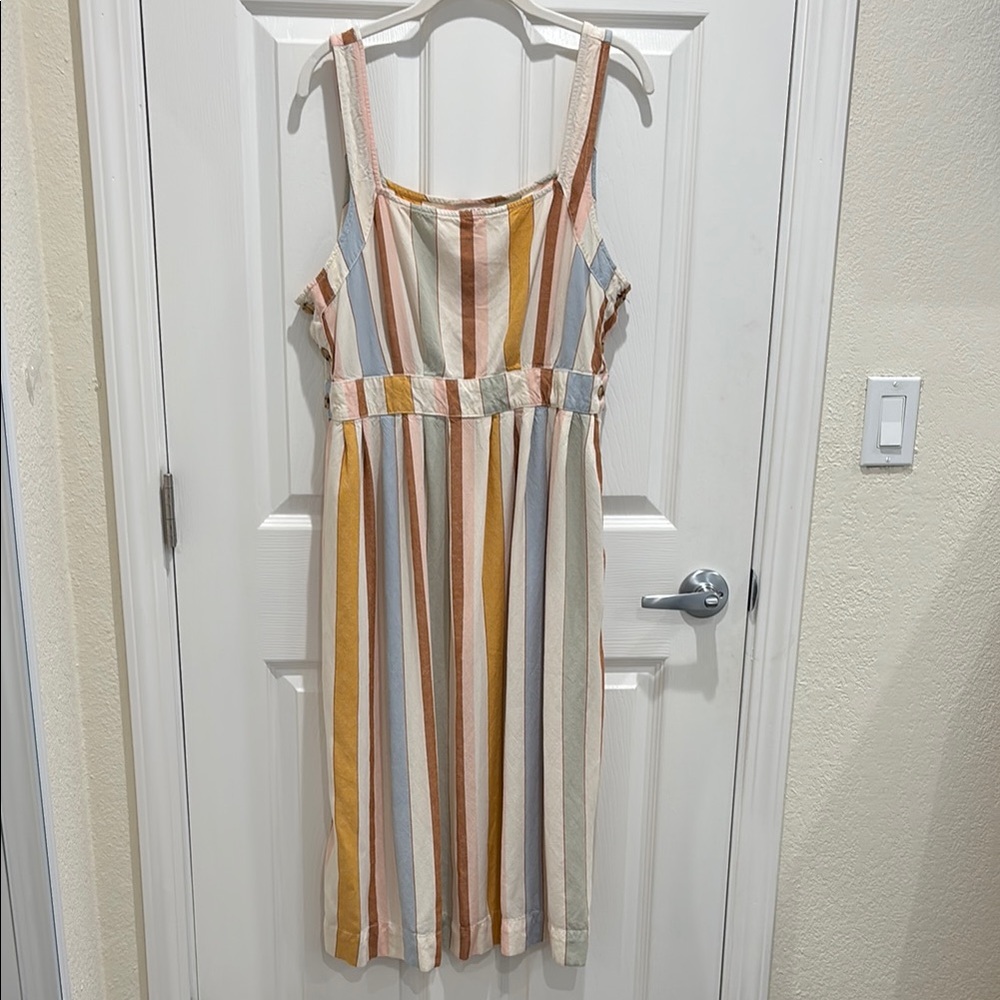 a.n.a. Empire Waist Striped Sundress